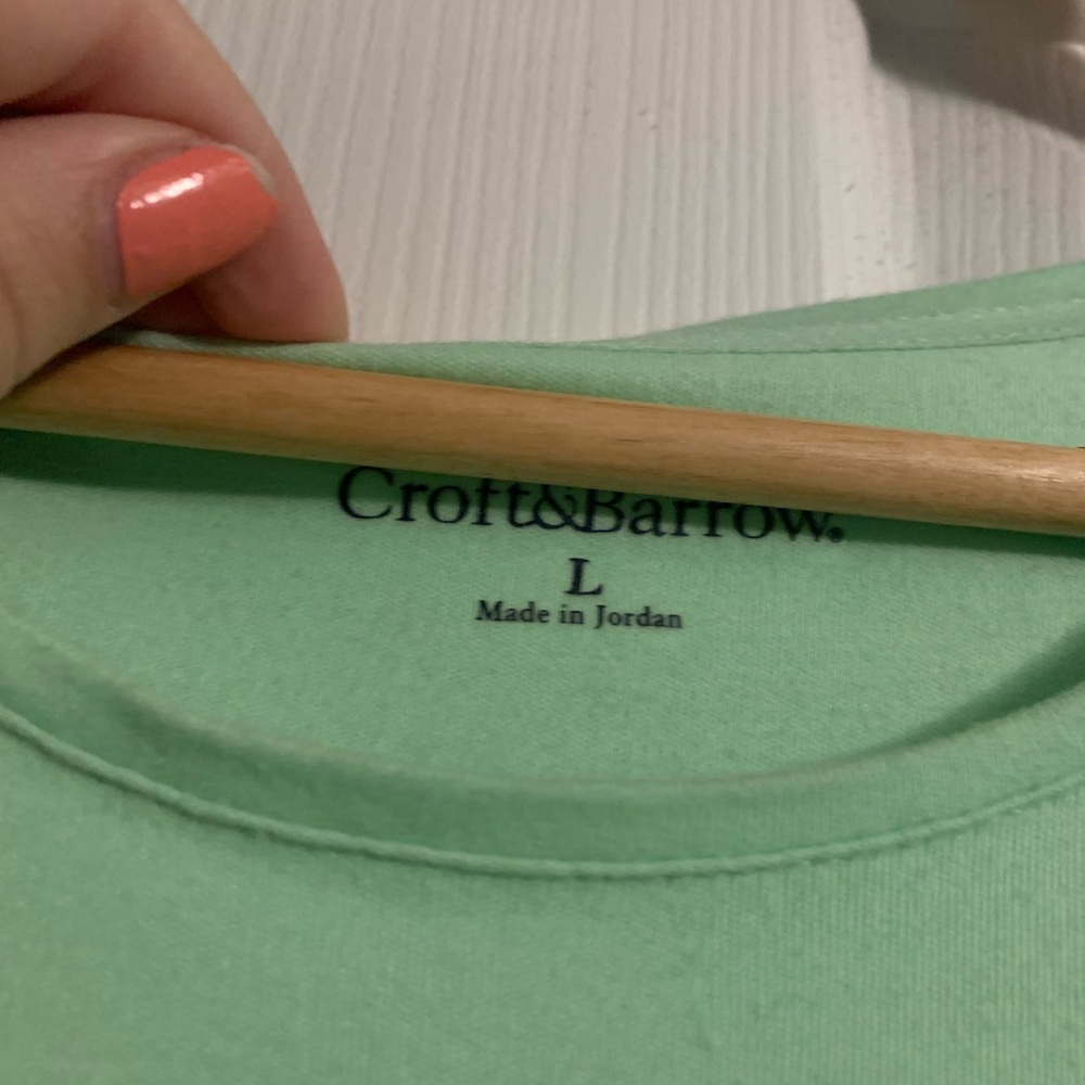 Pale green Croft & barrow top Size L ✅ - Picture 2 of 4